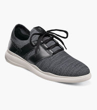 Load image into Gallery viewer, Stacy Adams MOXLEY Black/Gray Knit Lace Up Sneaker