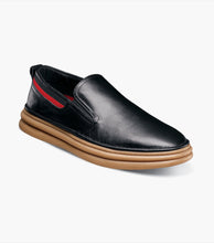 Load image into Gallery viewer, Stacy Adams Delmar Black Plain Toe Slip-on Men’s Comfort Shoe