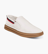 Load image into Gallery viewer, Stacy Adams Delmar White Plain Toe Slip-on Men’s Comfort Shoe