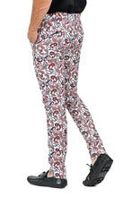 Load image into Gallery viewer, Barabas CP113 CLASSIC STORY White and Red Paisley Slim Fit Dress Pant
