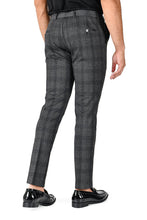 Load image into Gallery viewer, Barabas CP118 ASK ME ANYTHING Grey and Black Checkered Slim Fit Dress Pant