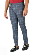 Load image into Gallery viewer, Barabas CP124 DEEP SEA POKE Grey and Pink Checkered Slim Fit Dress Pant