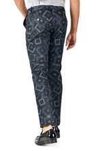 Load image into Gallery viewer, Barabas CP128 NATURAL DIAMONDS Navy Diamond Design Slim Fit Dress Pant