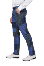 Load image into Gallery viewer, Barabas CP163 LODGE QUILT PLAID Blue Checkered Slim Fit Dress Pant