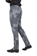 Load image into Gallery viewer, Barabas CP164 INTERCHANGEABLE FACES Black Checkers Slim Fit Dress Pant