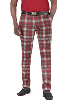 Load image into Gallery viewer, Barabas CP181 SHEPHERD’S CHECK Wine and Grey Checkered Slim Fit Dress Pant