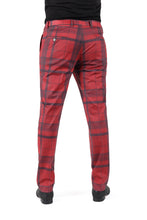 Load image into Gallery viewer, Barabas CP182 BUFFALO PLAID Red Slim Fit Dress Pant