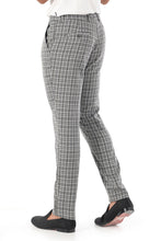 Load image into Gallery viewer, Barabas CP63 CALL THE SHOTS Grey and White Checkered Slim Fit Dress Pant