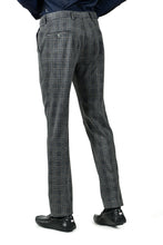 Load image into Gallery viewer, Barabas CP79 EASY Grey and Brown Checkered Slim Fit Dress Pant