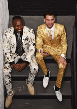 Load image into Gallery viewer, Steven Land | Dante | Italian Baroque Gold Formal Party Slim Tuxedo
