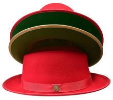 Load image into Gallery viewer, Bruno Capelo Princeton Fedora Two-Tone 100% Australian Wool Dress Fedora Hat