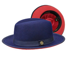 Load image into Gallery viewer, Bruno Capelo Princeton Fedora Two-Tone 100% Australian Wool Dress Fedora Hat