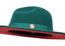 Load image into Gallery viewer, Bruno Capelo The Monarch 2-Tone 100% Australian Wool Men's Big Brim Fedora Dress Hats