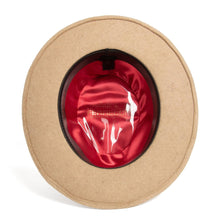 Load image into Gallery viewer, Ferrecci Crushable Beige Melange 100% Australian Wool Fedora Hat