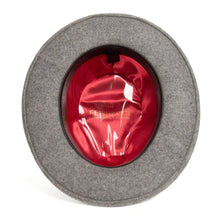 Load image into Gallery viewer, Ferrecci Crushable Grey Melange 100% Australian Wool Fedora Hat