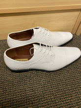 Load image into Gallery viewer, Antonio Cerrelli 7000W white Wide Width Men’s Lace Up Dress Shoes Sizes: 11W-18W