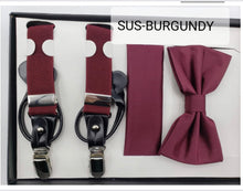 Load image into Gallery viewer, Endless Knot Suspender with Matching Bow Tie