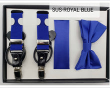 Load image into Gallery viewer, Endless Knot Suspender with Matching Bow Tie