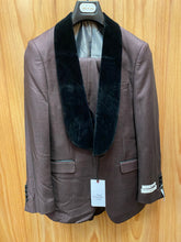 Load image into Gallery viewer, Needle & Stitch Burgundy 3-Piece Velvet Tuxedo 34S