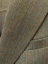 Load image into Gallery viewer, Moda Color Purple Multi Stripe Slim Fit European Double Breasted Suit with Gold Buttons