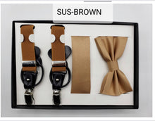 Load image into Gallery viewer, Endless Knot Suspender with Matching Bow Tie
