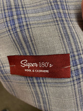 Load image into Gallery viewer, Statement Italy Grey/Blue Plaid 3-Piece Suit 54L