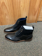 Load image into Gallery viewer, Stacy Adams Malone Black Lace-up Suede & Leather Chelsea Boot