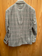 Load image into Gallery viewer, Vitali Grey/Burgundy Checkered Velvet 2-Piece Modern Fit Suit