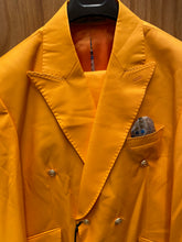 Load image into Gallery viewer, Alberto Nardoni Orange Slim Fit European Double Breasted Suit with Gold Buttons