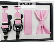 Load image into Gallery viewer, Endless Knot Suspender with Matching Bow Tie