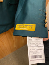 Load image into Gallery viewer, Alberto Nardoni Hunter Green Slim Fit European Double Breasted Suit with Gold Buttons