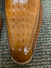 Load image into Gallery viewer, Giovanni Milford Tan Croc-print Leather Hand Made Oxford Men's Dress Shoes