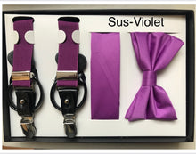 Load image into Gallery viewer, Endless Knot Suspender with Matching Bow Tie