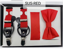 Load image into Gallery viewer, Endless Knot Suspender with Matching Bow Tie