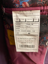 Load image into Gallery viewer, Alberto Nardoni Purple Slim Fit European Double Breasted Suit with Gold Buttons