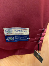 Load image into Gallery viewer, Elegante Gentilumo Burgundy Nehru collar 2-Piece Suit 46S