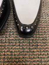 Load image into Gallery viewer, Giorgio Venturi Black/White Men's Leather Slip-on Dress Shoe/Penny loafer Style 6986