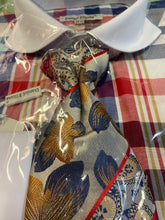 Load image into Gallery viewer, Daniel Ellissa DS3767P2 Navy/Red Dress Shirt