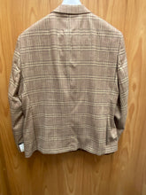 Load image into Gallery viewer, Vitali Tan Checkered Velvet 2-Piece Modern Fit Suit