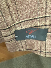 Load image into Gallery viewer, Vitali Tan Checkered Velvet 2-Piece Modern Fit Suit