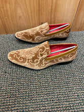 Load image into Gallery viewer, After Midnite Smoking Slip-on Camel/Tan Paisley Print Slip-on Men’s Dress Shoes Style # 6910