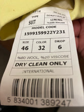 Load image into Gallery viewer, Moda Color Light Lemon Slim Fit European Double Breasted Suit with Gold Buttons