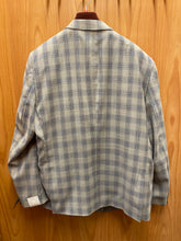 Load image into Gallery viewer, Statement Italy Grey/Blue Plaid 3-Piece Suit 54L