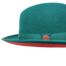 Load image into Gallery viewer, Bruno Capelo Princeton Fedora Two-Tone 100% Australian Wool Dress Fedora Hat
