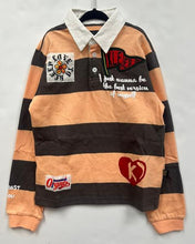 Load image into Gallery viewer, SEPIA Kid's Long Sleeve Polo Shirt With Heavy Print Effects &amp; Patch Works
