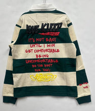 Load image into Gallery viewer, SAGE Kid's Long Sleeve Polo Shirt With Heavy Print Effects &amp; Patch Works
