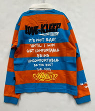Load image into Gallery viewer, ZORA Kid's Long Sleeve Polo Shirt With Heavy Print Effects &amp; Patch Works
