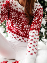 Load image into Gallery viewer, Christmas Snowflake Slim Fit Knit Sweater | NCS
