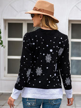 Load image into Gallery viewer, Oversized Christmas Reindeer Jacquard Knit Sweater | NCS

