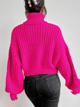 Load image into Gallery viewer, Turtleneck Drop Shoulder Ribbed Knit Sweater | NCS

